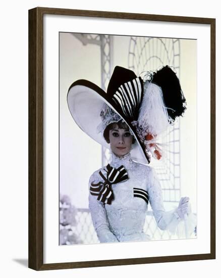 My Fair Lady, Audrey Hepburn, Directed by George Cukor, 1964-null-Framed Photographic Print