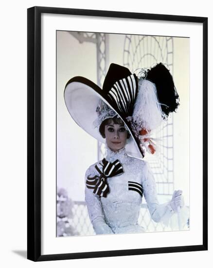 My Fair Lady, Audrey Hepburn, Directed by George Cukor, 1964-null-Framed Photographic Print