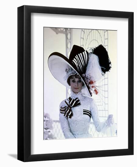 My Fair Lady, Audrey Hepburn, Directed by George Cukor, 1964-null-Framed Photographic Print