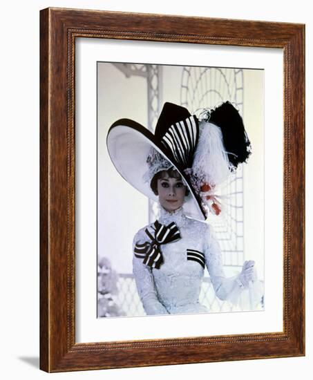 My Fair Lady, Audrey Hepburn, Directed by George Cukor, 1964-null-Framed Photographic Print