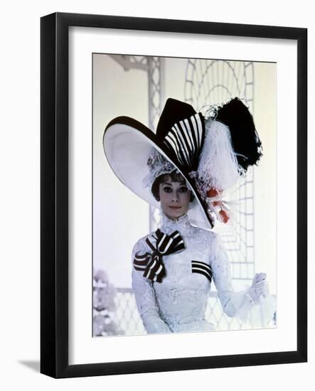 My Fair Lady, Audrey Hepburn, Directed by George Cukor, 1964-null-Framed Photographic Print