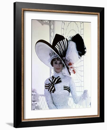 My Fair Lady, Audrey Hepburn, Directed by George Cukor, 1964-null-Framed Photographic Print