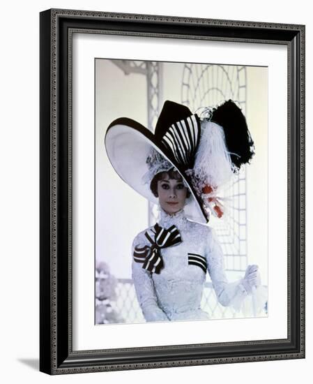 My Fair Lady, Audrey Hepburn, Directed by George Cukor, 1964-null-Framed Photographic Print