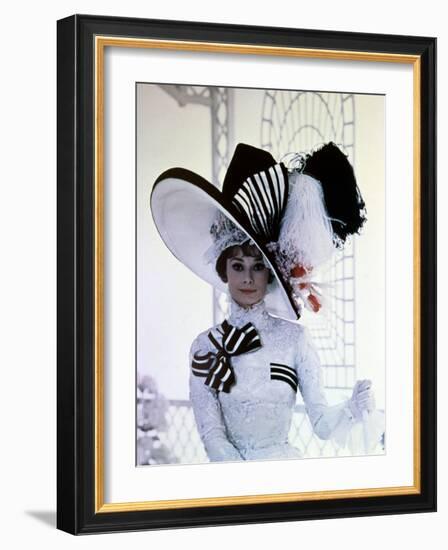 My Fair Lady, Audrey Hepburn, Directed by George Cukor, 1964-null-Framed Photographic Print