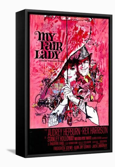 My Fair Lady, Belgian Movie Poster, 1964-null-Framed Stretched Canvas