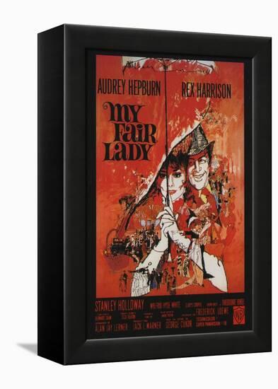My Fair Lady, French Movie Poster, 1964-null-Framed Stretched Canvas