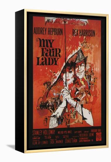 My Fair Lady, French Movie Poster, 1964-null-Framed Stretched Canvas