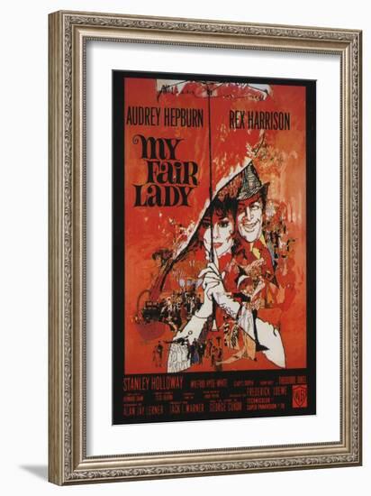 My Fair Lady, French Movie Poster, 1964-null-Framed Art Print