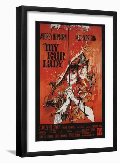 My Fair Lady, French Movie Poster, 1964-null-Framed Art Print