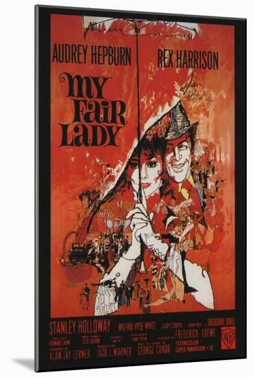 My Fair Lady, French Movie Poster, 1964-null-Mounted Art Print