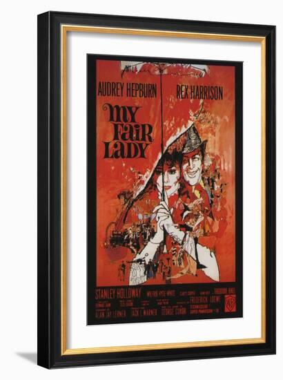 My Fair Lady, French Movie Poster, 1964-null-Framed Art Print