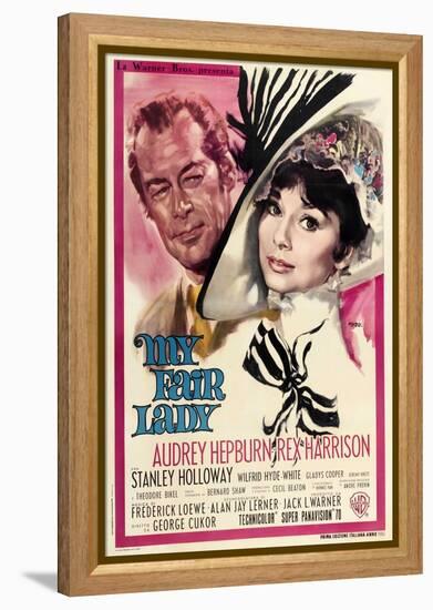 My Fair Lady, Italian Movie Poster, 1964-null-Framed Stretched Canvas