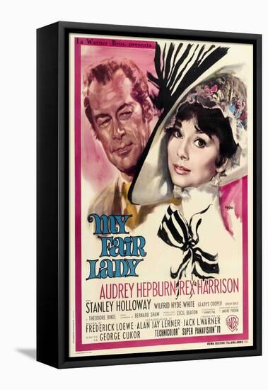 My Fair Lady, Italian Movie Poster, 1964-null-Framed Stretched Canvas