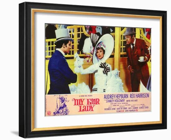 My Fair Lady, Italian Movie Poster, 1964-null-Framed Art Print