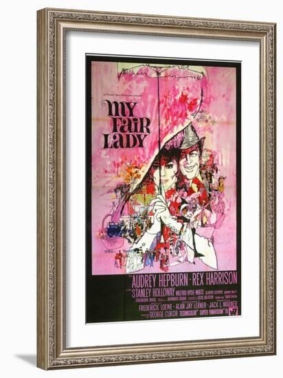 My Fair Lady, Italian Movie Poster, 1964-null-Framed Art Print