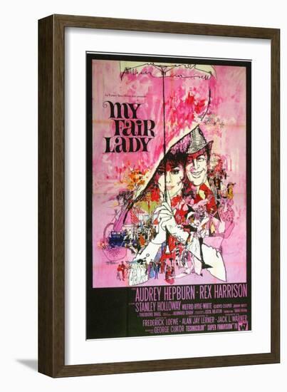 My Fair Lady, Italian Movie Poster, 1964-null-Framed Art Print