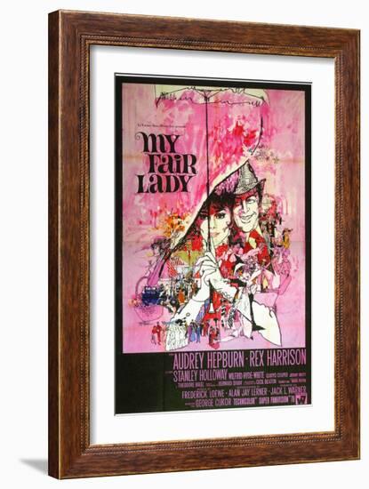 My Fair Lady, Italian Movie Poster, 1964-null-Framed Art Print