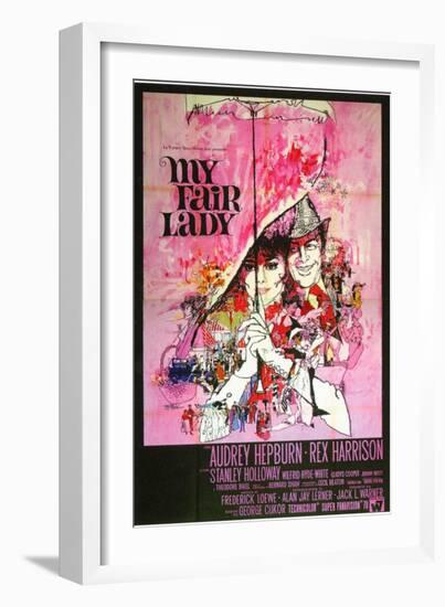 My Fair Lady, Italian Movie Poster, 1964-null-Framed Art Print