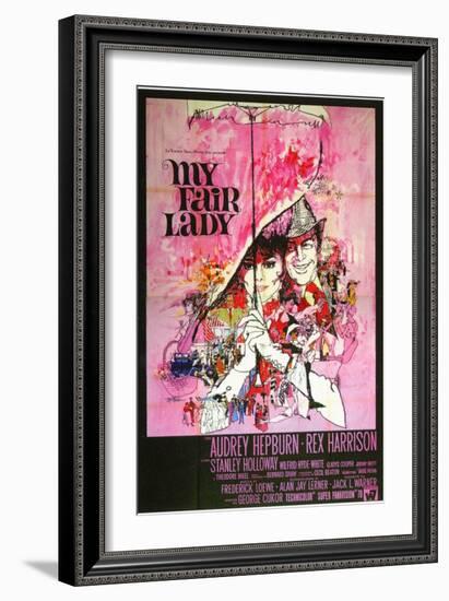 My Fair Lady, Italian Movie Poster, 1964-null-Framed Art Print