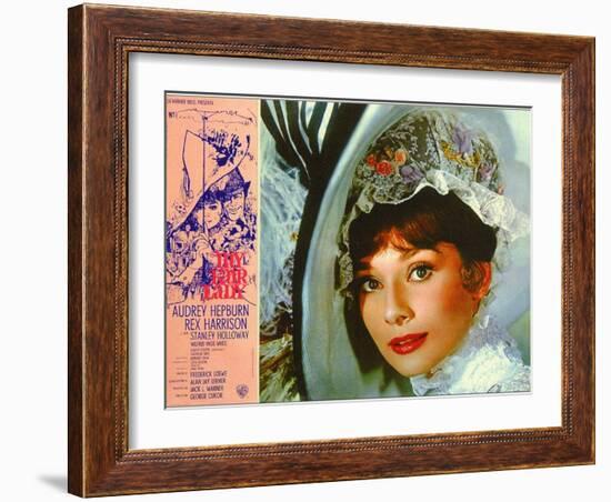 My Fair Lady, Italian Movie Poster, 1964-null-Framed Art Print