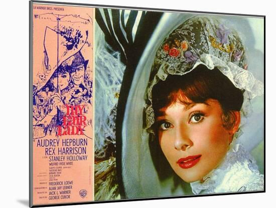 My Fair Lady, Italian Movie Poster, 1964-null-Mounted Art Print