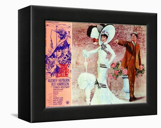 My Fair Lady, Italian Movie Poster, 1964-null-Framed Stretched Canvas