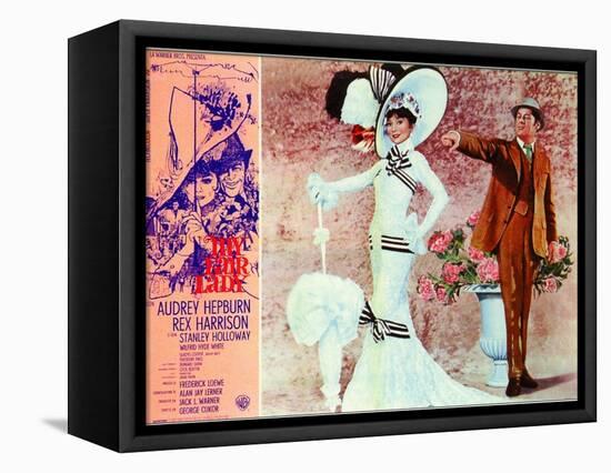 My Fair Lady, Italian Movie Poster, 1964-null-Framed Stretched Canvas