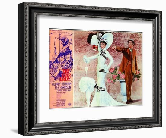 My Fair Lady, Italian Movie Poster, 1964-null-Framed Premium Giclee Print