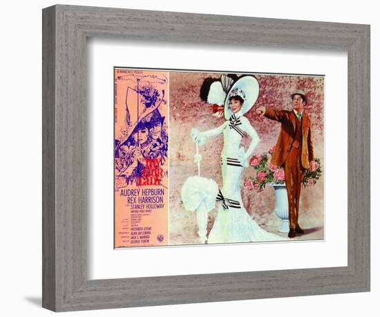 My Fair Lady, Italian Movie Poster, 1964-null-Framed Art Print