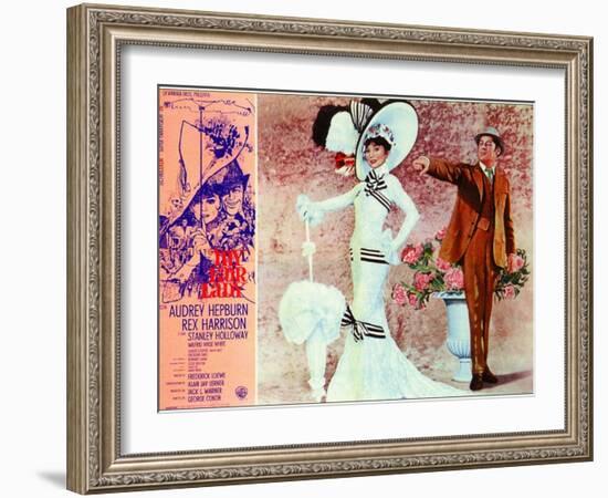 My Fair Lady, Italian Movie Poster, 1964-null-Framed Art Print