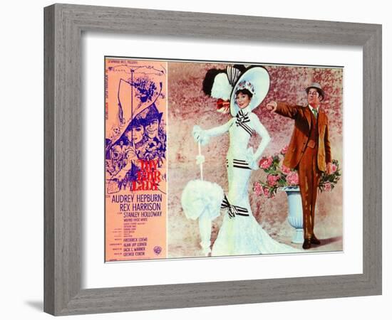 My Fair Lady, Italian Movie Poster, 1964-null-Framed Art Print