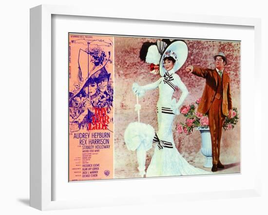 My Fair Lady, Italian Movie Poster, 1964-null-Framed Art Print