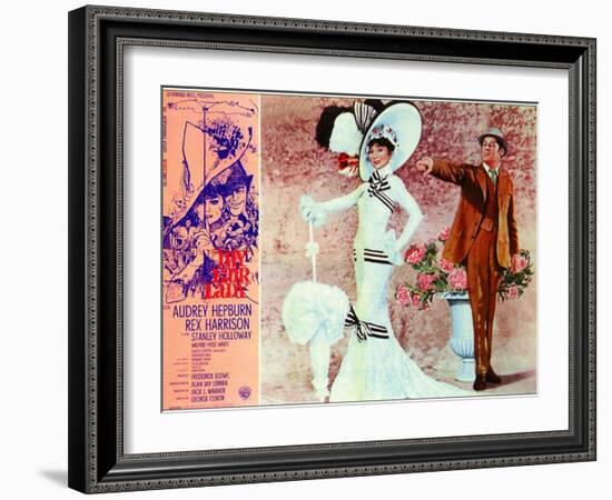 My Fair Lady, Italian Movie Poster, 1964-null-Framed Art Print