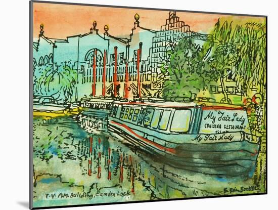 My Fair Lady' on the Regents Canal-Brenda Brin Booker-Mounted Giclee Print