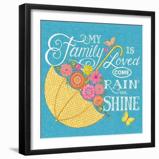 My Family is Loved-Deb Strain-Framed Art Print