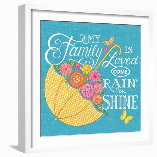 My Family is Loved-Deb Strain-Framed Art Print