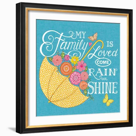 My Family is Loved-Deb Strain-Framed Art Print