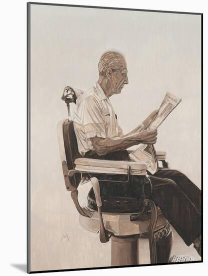 My Father at the Barber, 2012-Max Ferguson-Mounted Giclee Print