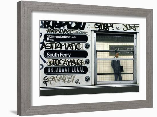 My Father in the Subway III, 1982-Max Ferguson-Framed Giclee Print