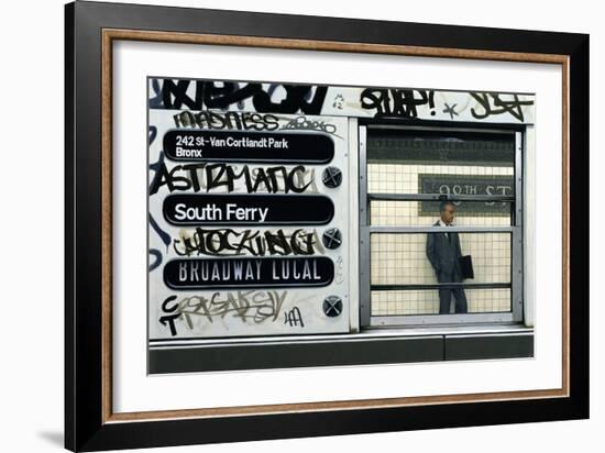My Father in the Subway III, 1982-Max Ferguson-Framed Giclee Print
