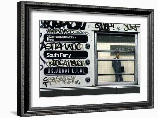 My Father in the Subway III, 1982-Max Ferguson-Framed Giclee Print