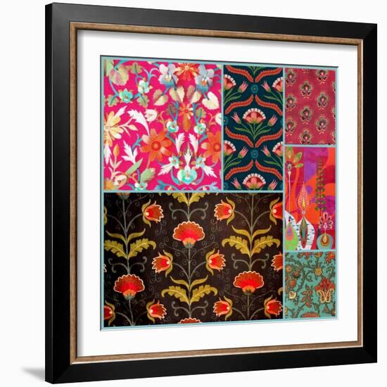 MY FAVORITE COLLAGE HAPPY-Linda Arthurs-Framed Giclee Print