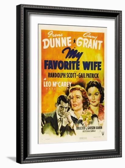 My Favorite Wife, 1940-null-Framed Giclee Print