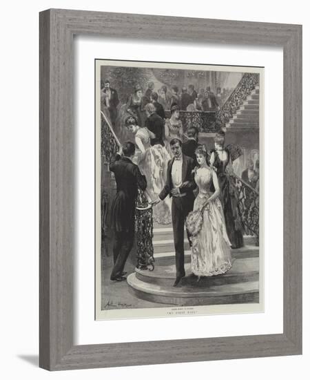 My First Ball-Arthur Hopkins-Framed Giclee Print