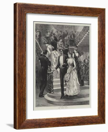 My First Ball-Arthur Hopkins-Framed Giclee Print