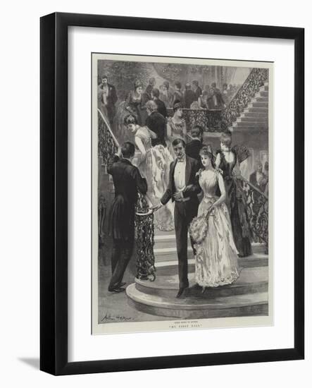 My First Ball-Arthur Hopkins-Framed Giclee Print