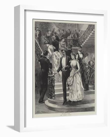 My First Ball-Arthur Hopkins-Framed Giclee Print