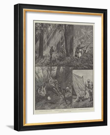 My First Buffalo-Hunt in India-Richard Caton Woodville II-Framed Giclee Print