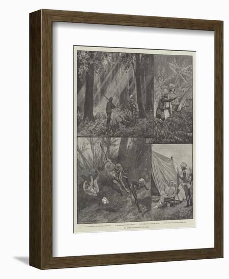 My First Buffalo-Hunt in India-Richard Caton Woodville II-Framed Giclee Print