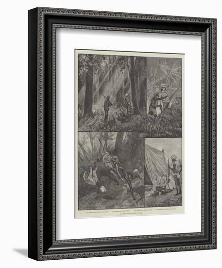 My First Buffalo-Hunt in India-Richard Caton Woodville II-Framed Giclee Print